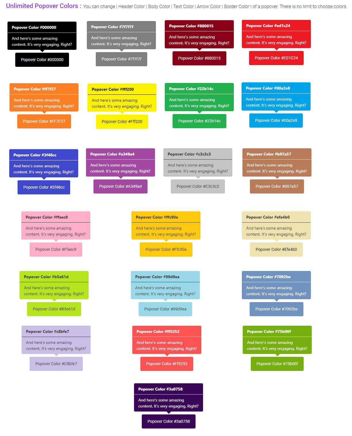 Bootstrap Overlay Components Responsive WordPress Plugin by szthemes